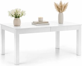 Biały minimalistyczny rozkładany stół K1-A00