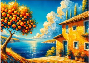 Obraz - Dom z pomarańczami II. (70x50 cm)