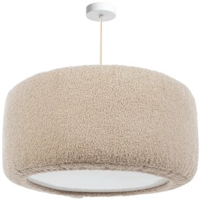 Elegancka okrągła lampa beżowa 40 cm - M062-Mofo