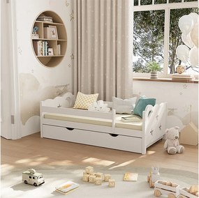 Łóżko dziecięce biały 146x76x53 jessica