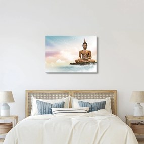 Obraz - Budda nadzorujący ziemię (70x50 cm)