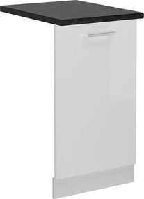 Panel przedni biały wysoki połysk 45x1.6x81.8 r-line