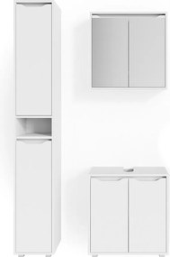 Zestaw mebli łazienkowych biały 60x30x62 ruben