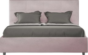 Łóżko bez stelaża tapicerowane 160x200 microfibra Kolor lawendy Mika