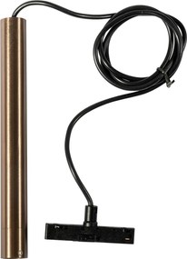 Nowoczesna wisząca lampa w kolorze ciemnego brązu do systemu szynowego jednofazowego - Slimline Keno