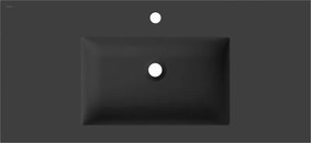 Mexen Otis umywalka wpuszczana w blat 101 x 46,5 cm, czarna mat - 25181071