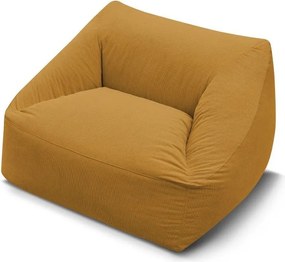 Żółty sztruksowy worek do siedzenia Lilibet – Bobochic Paris