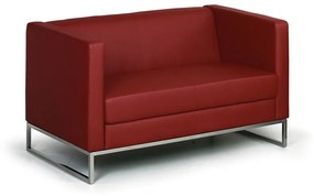 Sofa CUBE, 2-miejscowa, czerwony