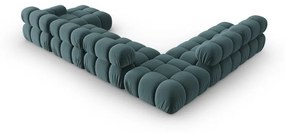 Morska aksamitna sofa 379 cm Bellis – Micadoni Home