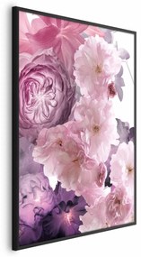 Plakat Wachlarz kwiatów 21x30 cm z ramą czarną bez marginesu ARTGEIST B