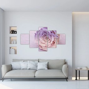 Obraz szczegółu kwiatu róży (125x70 cm)