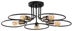 Czarna lampa sufitowa Circle – Opviq lights