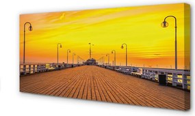 Fotoobraz na płótnie Zachód Słońca nad Molo