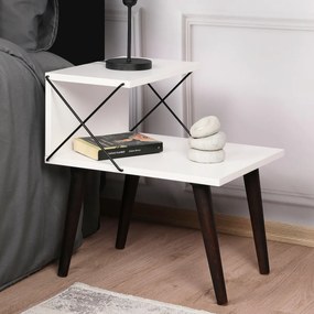 Stolik nocny Cross White