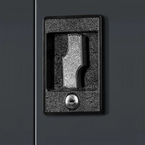 Szafa na narzędzia BRUNO, 920 x 1850 x 500 mm, antracytowa