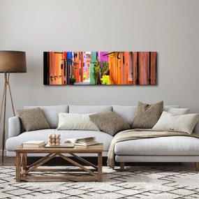Obraz - Kolorowy dom w Burano, Wenecja (170x50 cm)