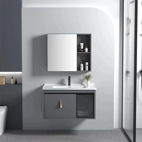 Zestaw mebli łazienkowych z Umywalką Paris 60cm Szary