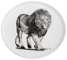 Biały porcelanowy talerz Maxwell &amp; Williams Marini Ferlazzo Lion, ø 20 cm