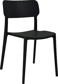 Czarne industrialne krzesło loft K7-L08
