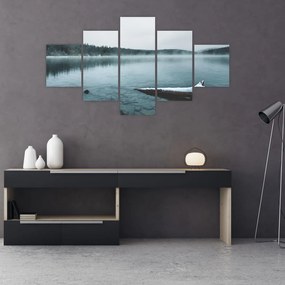 Obraz - lodowe nordyckie jezioro (125x70 cm)