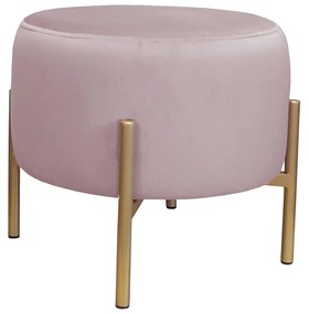 Pufa OLA LOFT ławka podnóżek metal złota MG55