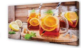 Zdjęcie na płótnie Orzeźwiająca Herbata Mrożona