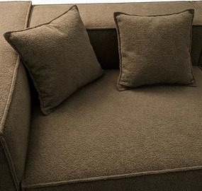 Narożnik Modułowy CERIO Brązowy Boucle Nowoczesny