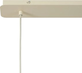 Lampa wisząca Japandi beżowa z materiałowym abażurem 2-źródła światła - Bida