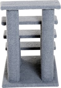 PawHut schody dla zwierząt kota i psa 4 stopnie wygodne wejście szare 635x43x60cm | Aosompl