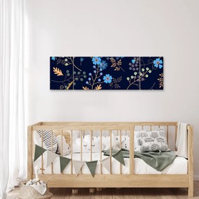 Obraz - Jesienne kwiaty (170x50 cm)