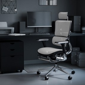 Fotel ergonomiczny Diablo V-Master, czarno-biały