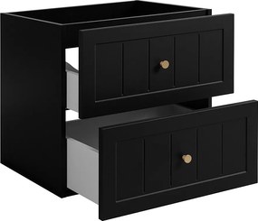 Szafka podumywalkowa w stylu klasycznym, czarna, 60 x 57 x 46 cm