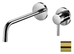 Paffoni - podtynkowa bateria umywalkowa LIGHT, szczotkowane złoto