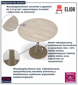Okrągły nowoczesny stół na jednej nodze  C2-L15
