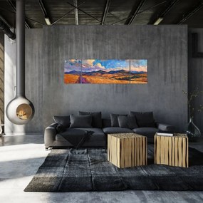 Obraz - Obraz olejny przedstawiający krajobraz (170x50 cm)