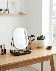 Lusterko Do Makijażu PREMIUM METALOWE Kosmetyczne PODŚWIETLANE LED | VOLAN