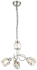 Globo 54356-3H - LED Żyrandol na łańcuchu KRIS 3xE14/40W/230V + LED/5W