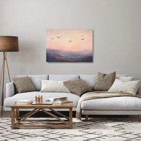 Obraz na szkle - Stado ptaków II. (70x50 cm)