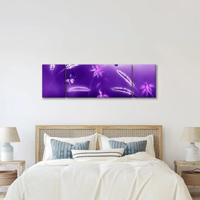 Obraz- Łąka motylów (170x50 cm)