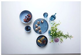 Czarno-niebieski kamionkowy talerz deserowy ø 21 cm Gastro Dark Blue/Black – Bitz