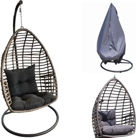 Designerski fotel wiszący na ogród Piatto