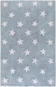 Niebieski dywan w gwiazdki dla dzieci Bambini