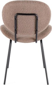 Beżowe tapicerowane krzesło Maddie – Yes Everyday