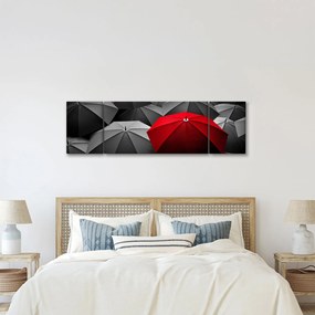 Obraz otwartych parasoli (170x50 cm)