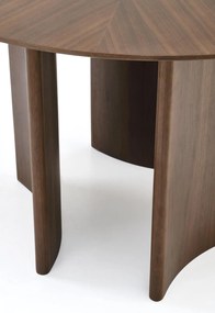 Okrągły orzechowy stół Caldo Halmar