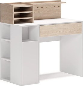 Biurko biały/sonoma 100x50x100