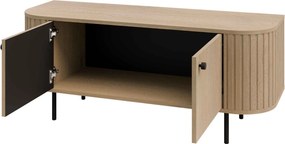 Szafka RTV stojąca BOLLA 123 cm do Salonu pod Telewizor - Dąb