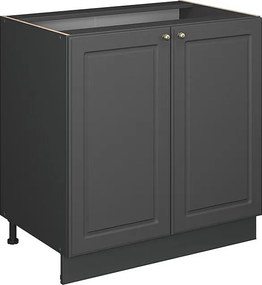 Szafka pod zlew anthrazit-gold landhaus 80x60x82 fame-line