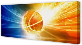 Obraz drukowany na płótnie Wieczorny Trening Koszykówki