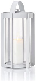 Jasnoszary lampion LED na USB (wysokość 35 cm) Firefly – Zone